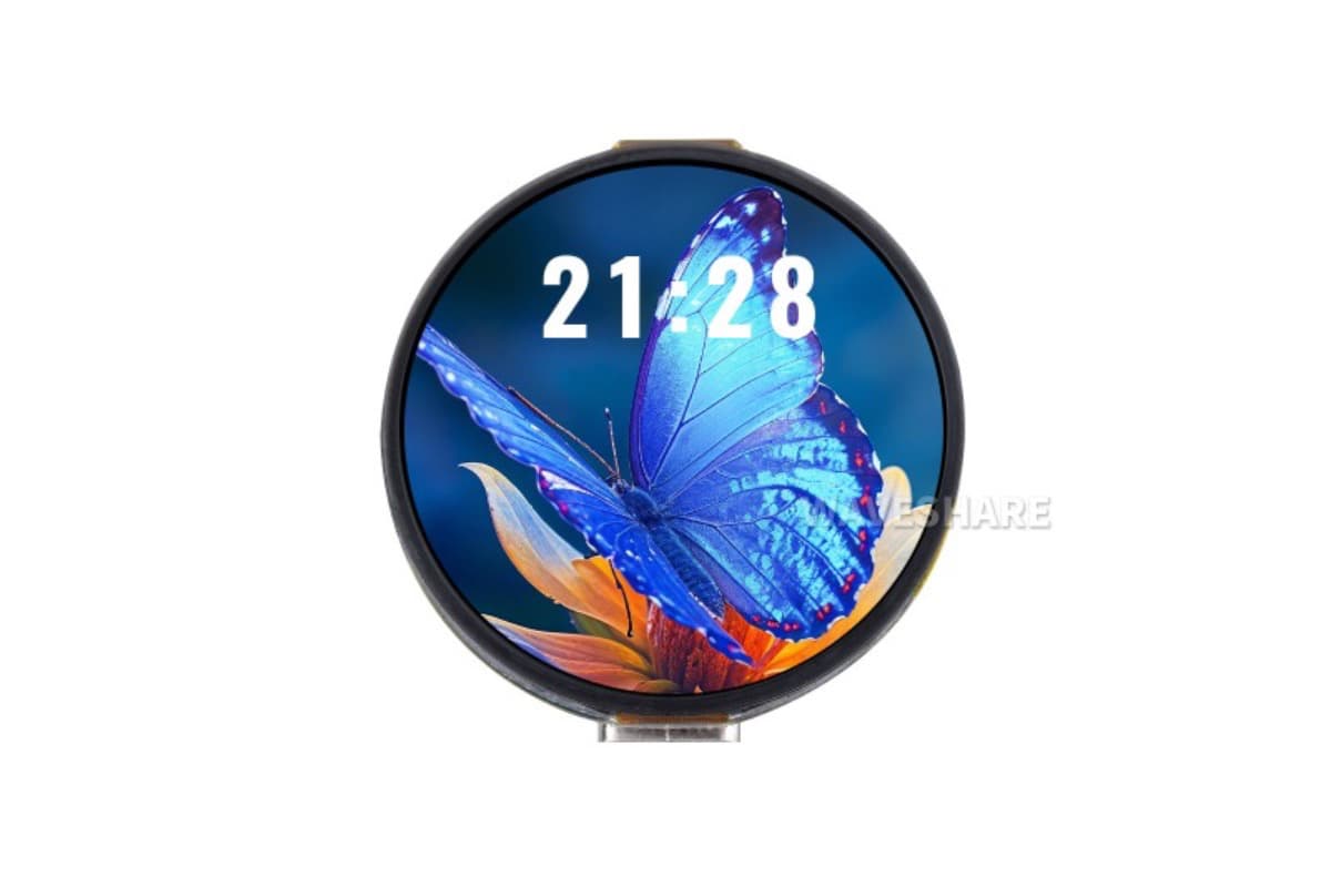 ESP32-C6-Touch-AMOLED-1.32 (плата разработки с сенсорным AMOLED-дисплеем 1.32″), Wi-Fi 6, Bluetooth,