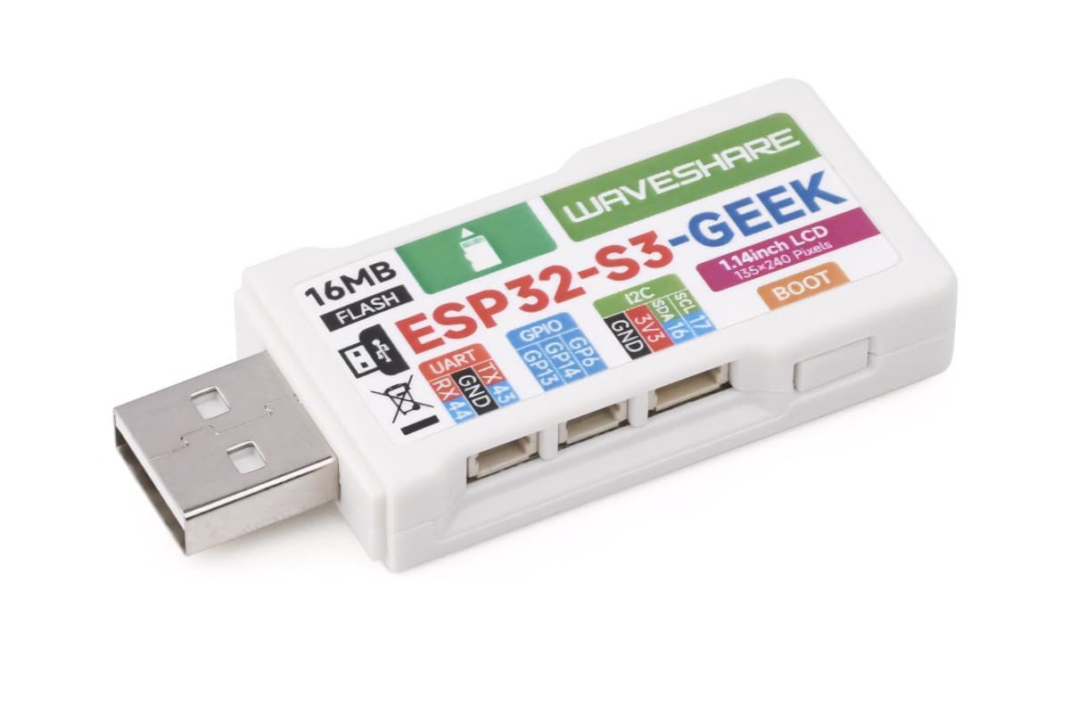 ESP32-S3-GEEK (плата разработки с дисплеем), Wi-Fi, Bluetooth