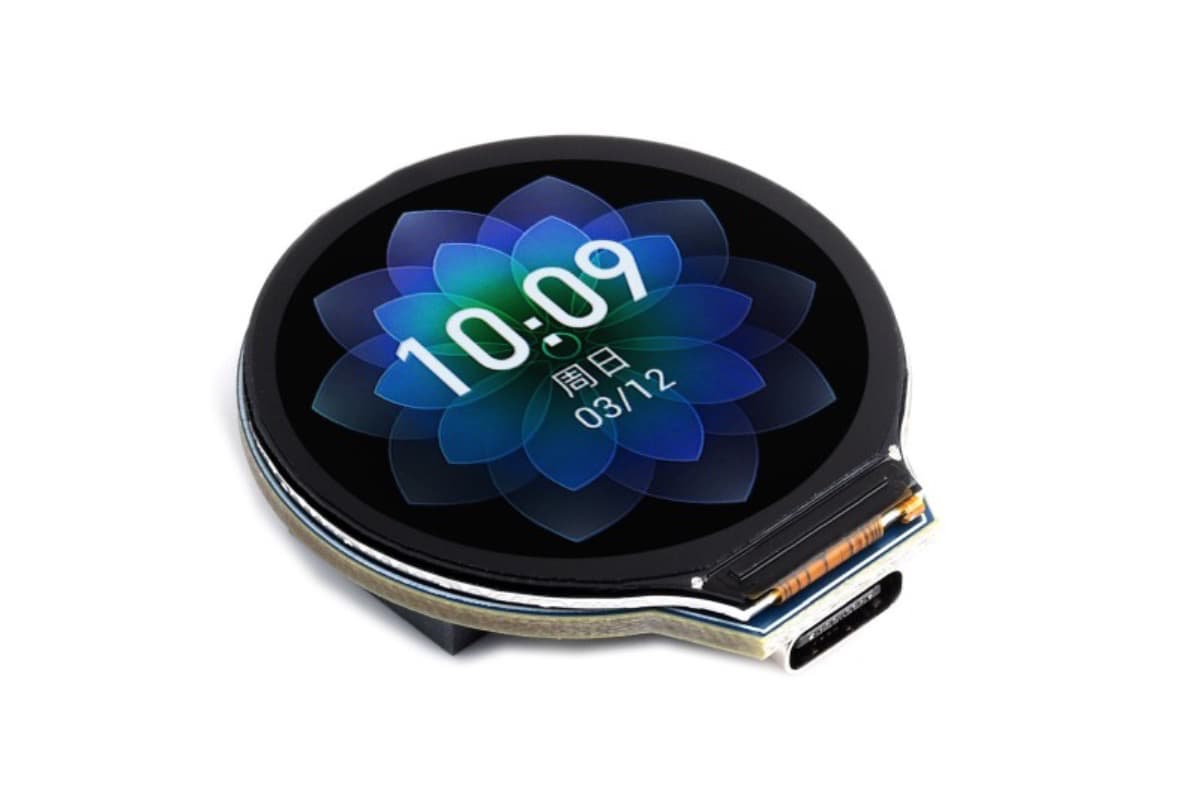 ESP32-S3-LCD-1.28 (плата разработки с LCD-дисплеем 1.28″), Wi-Fi, Bluetooth