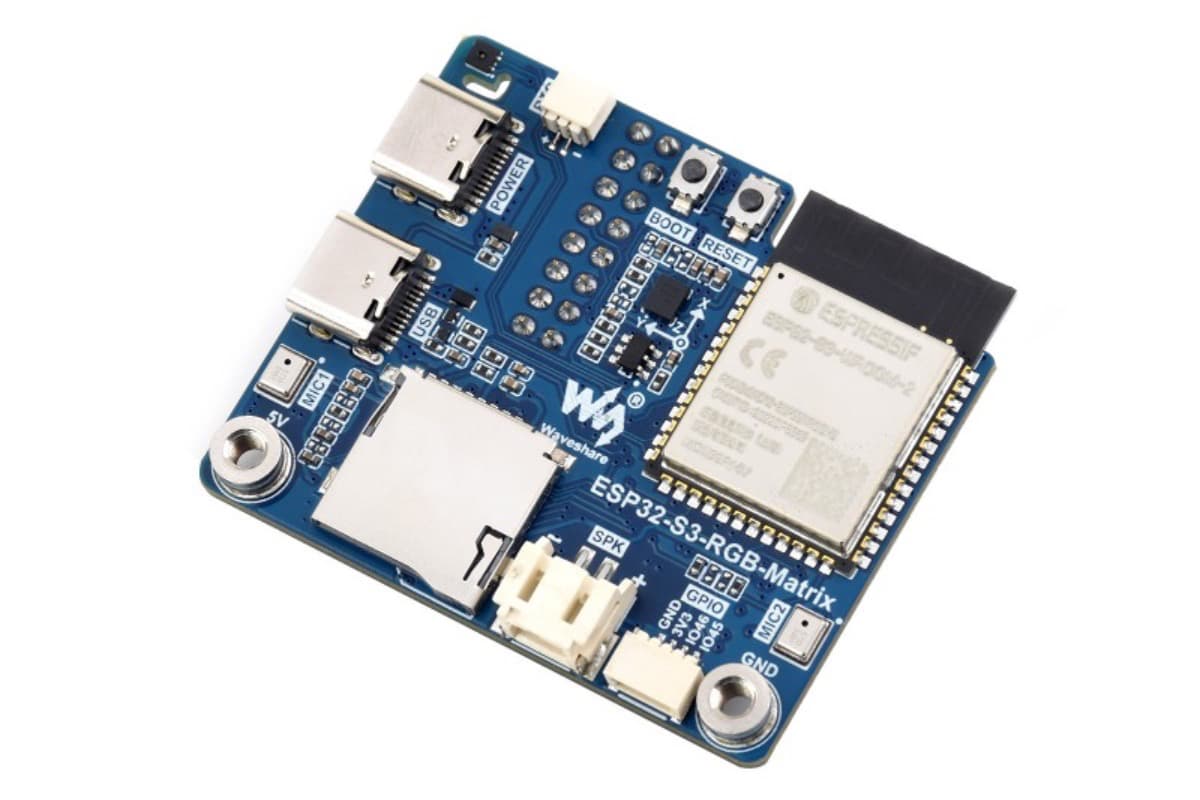 ESP32-S3-RGB-Matrix (драйвер RGB LED-матриц), Wi-Fi, Bluetooth