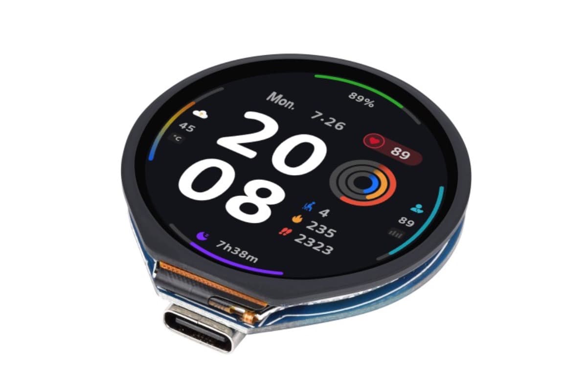 ESP32-S3-Touch-LCD-1.28 (плата разработки с сенсорным LCD-дисплеем 1.28″), Wi-Fi, Bluetooth