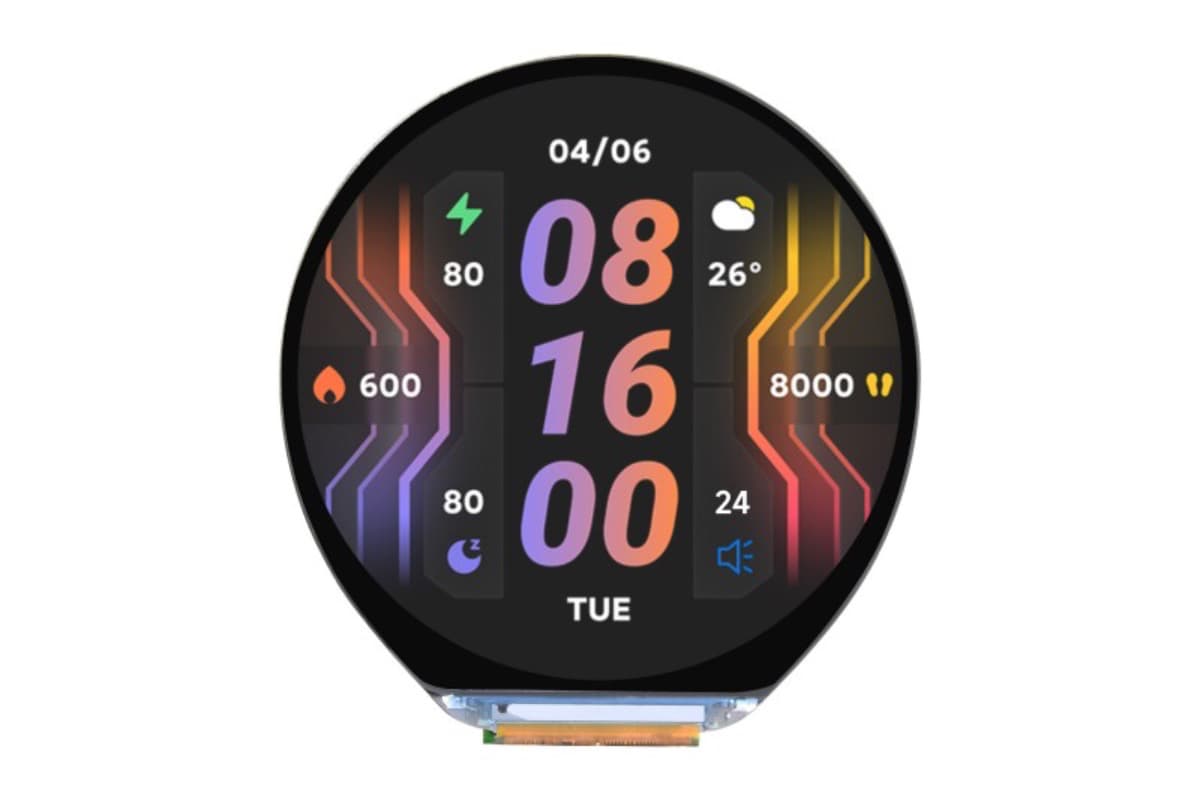 ESP32-S3-Touch-LCD-1.46 (плата разработки с сенсорным LCD-дисплеем 1.46″), Wi-Fi, Bluetooth