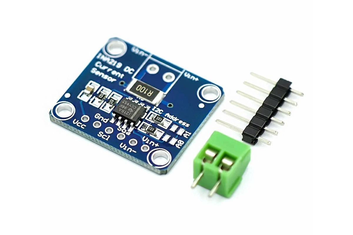 INA219 (датчик тока и напряжения), I2C, 26 В
