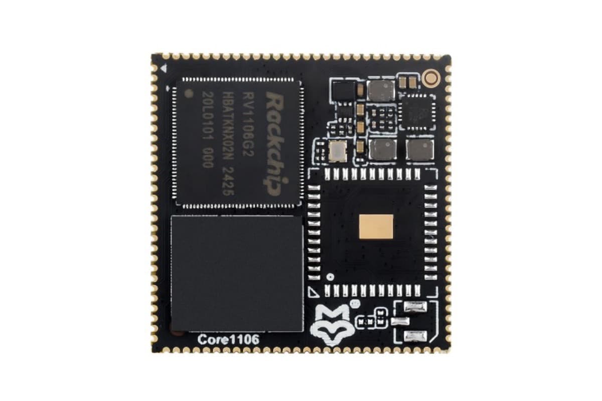 Luckfox Core1106, RV1106, 128 МБ, 8 ГБ eMMC