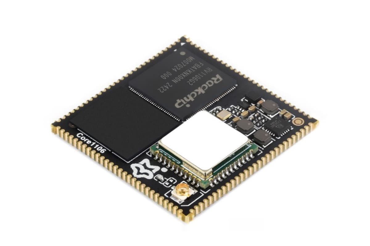 Luckfox Core1106, RV1106, 128 МБ, 8 ГБ eMMC, Wi-Fi
