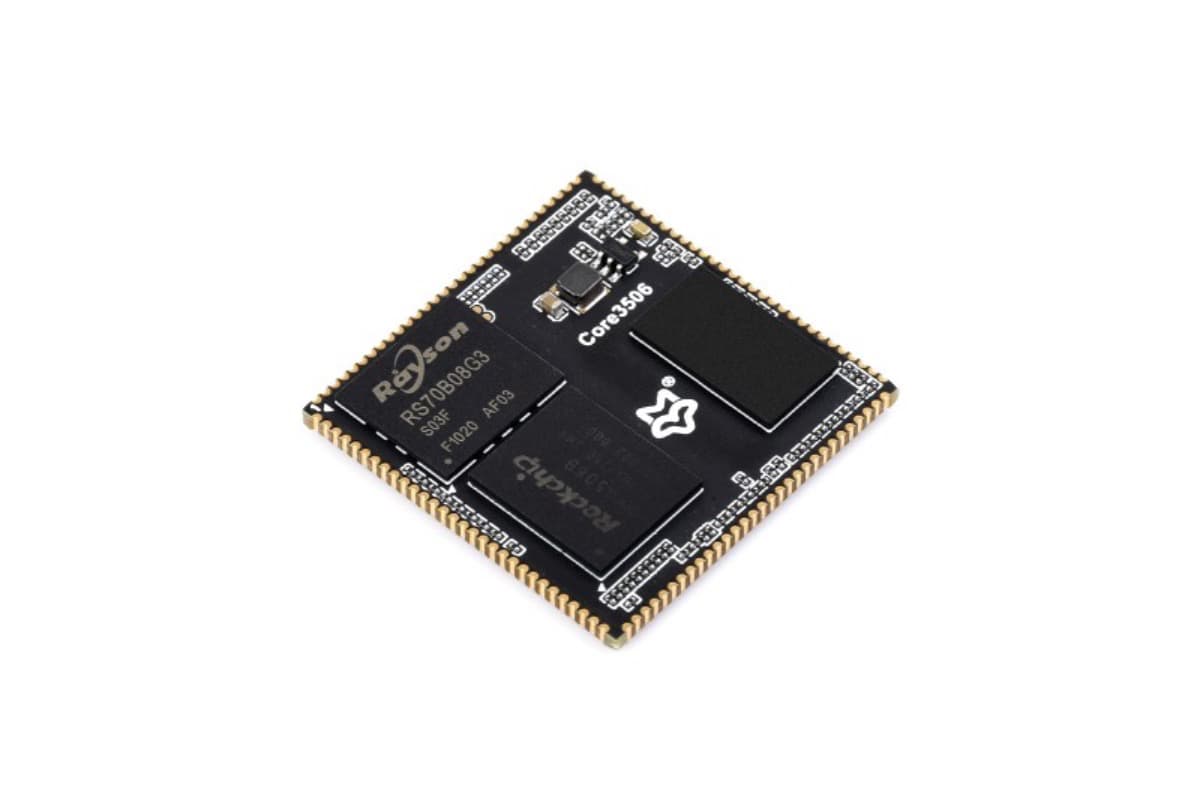 Luckfox Core3506, RK3506B, 512 МБ DDR3L, 8 ГБ eMMC
