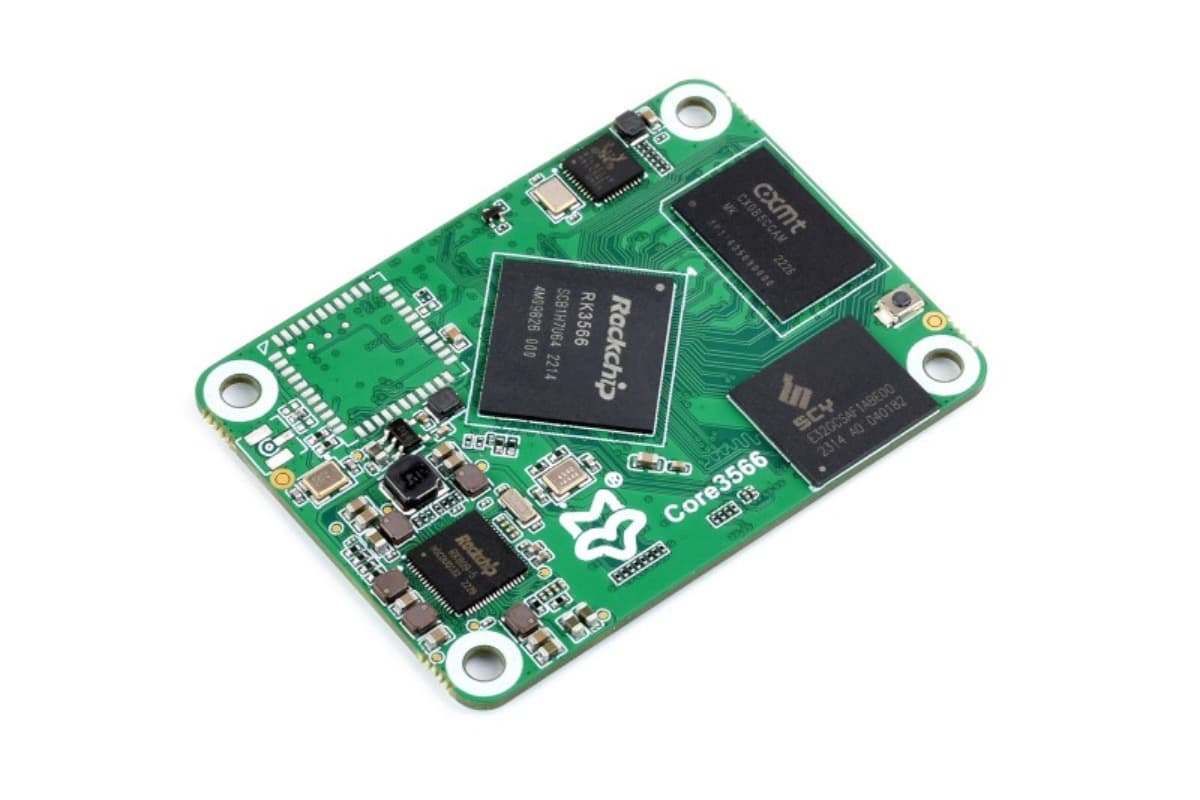 Luckfox Core3566, RK3566, 4GB LPDDR4, 32GB eMMC