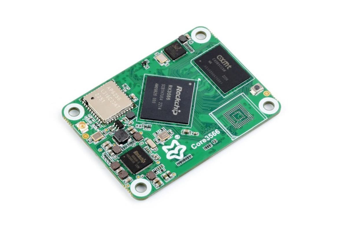 Luckfox Core3566, RK3566, 4GB LPDDR4, Wi-Fi и Bluetooth 5.0