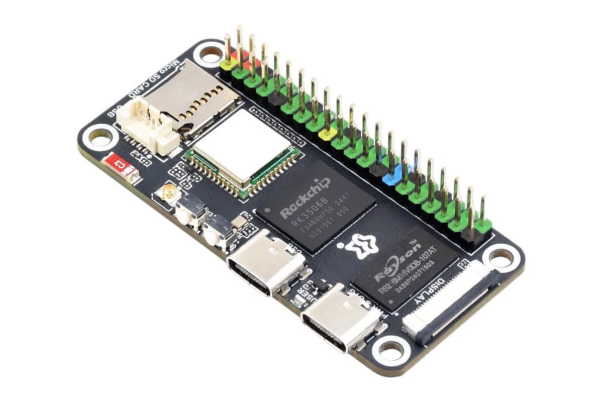 Luckfox Lyra Zero W, RK3506B, 512 МБ DDR3L, 256 МБ Flash, Wi-Fi 6 и Bluetooth 5.2