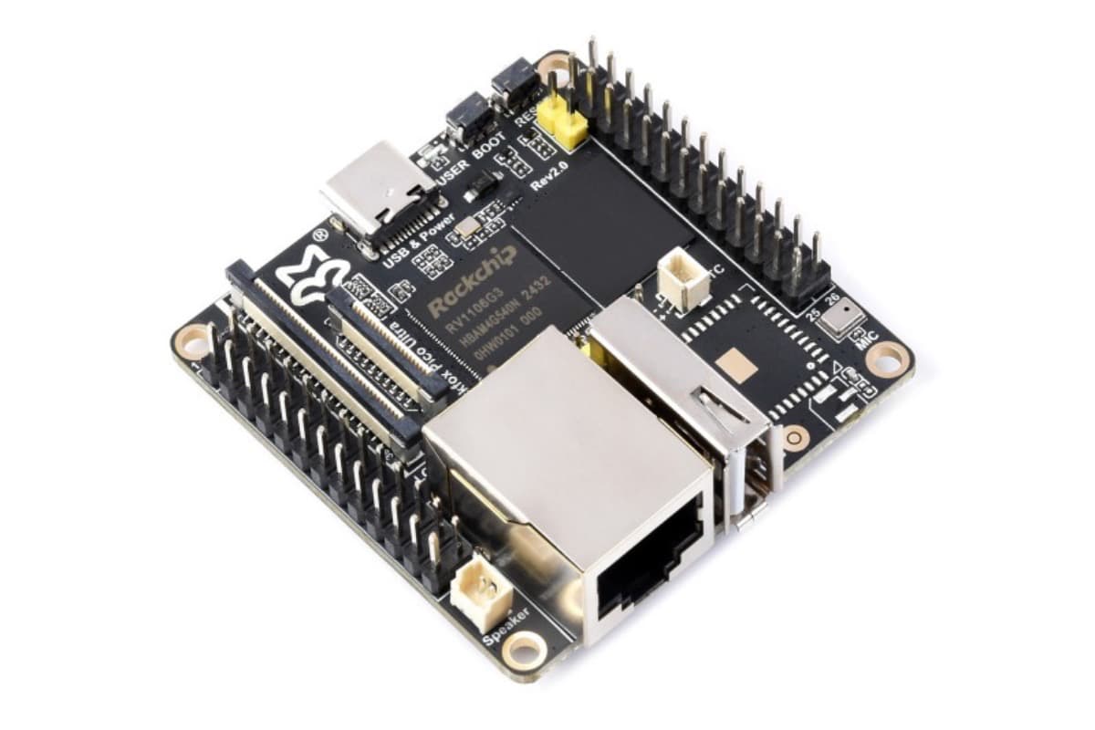 Luckfox Pico Ultra B, RV1106, 128 МБ, 8 ГБ eMMC