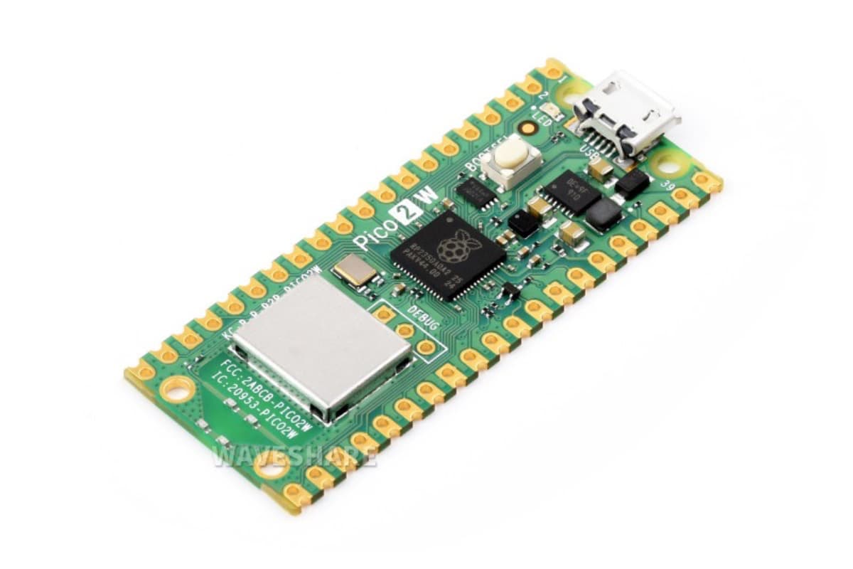 Raspberry Pi Pico 2 W (плата разработки), RP2350, Wi-Fi, Bluetooth