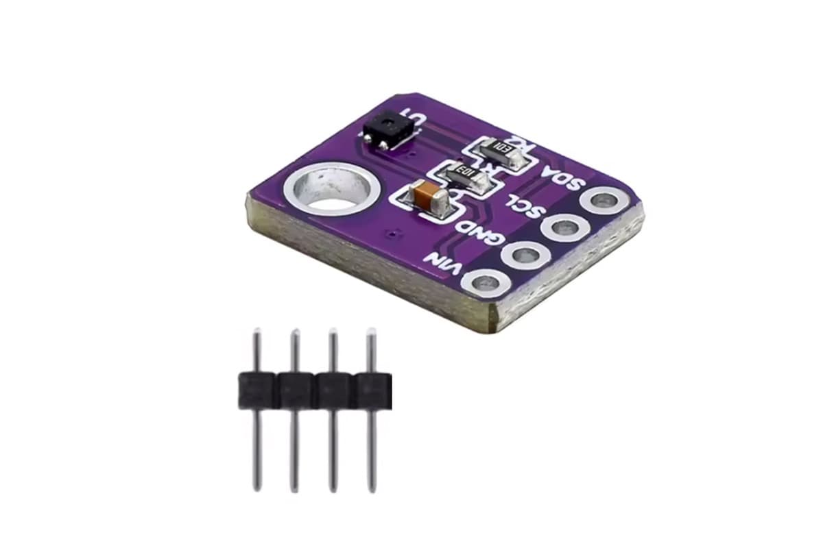 SHT40 (модуль датчика температуры и влажности), I2C