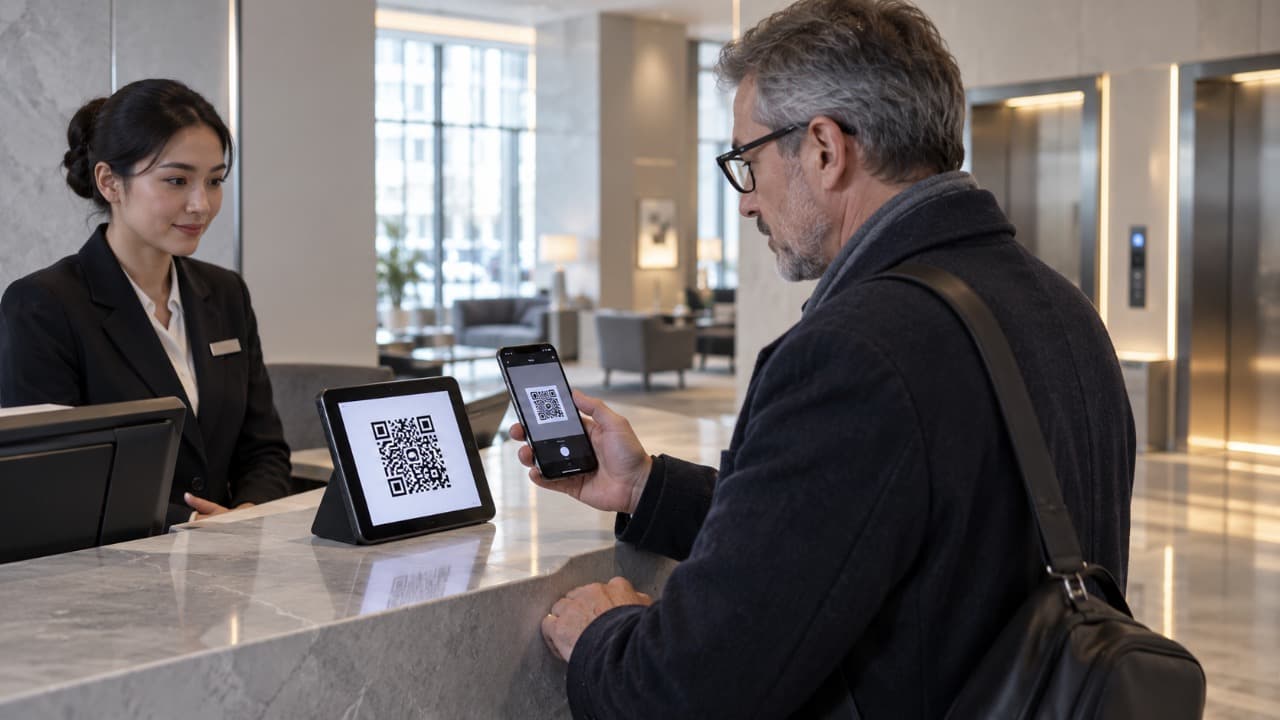 Подключение к Wi-Fi по QR-коду со смартфона.
