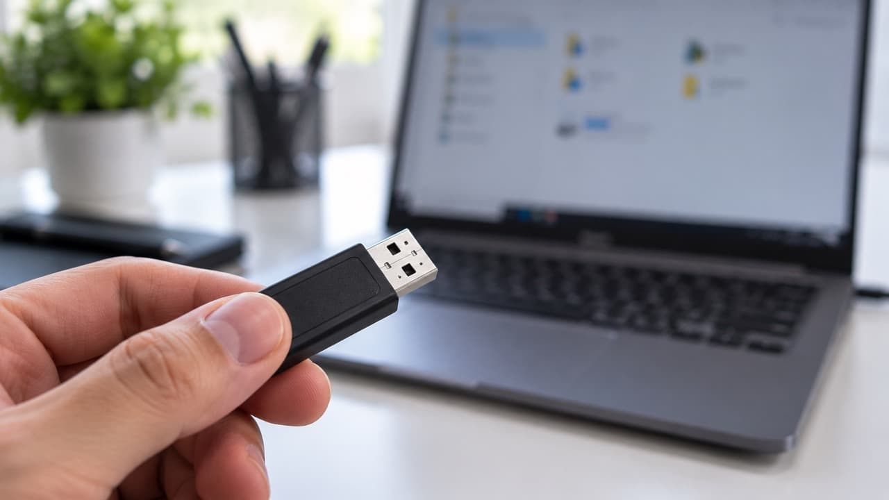 Проверка доступа к USB-флешке и microSD на ноутбуке.