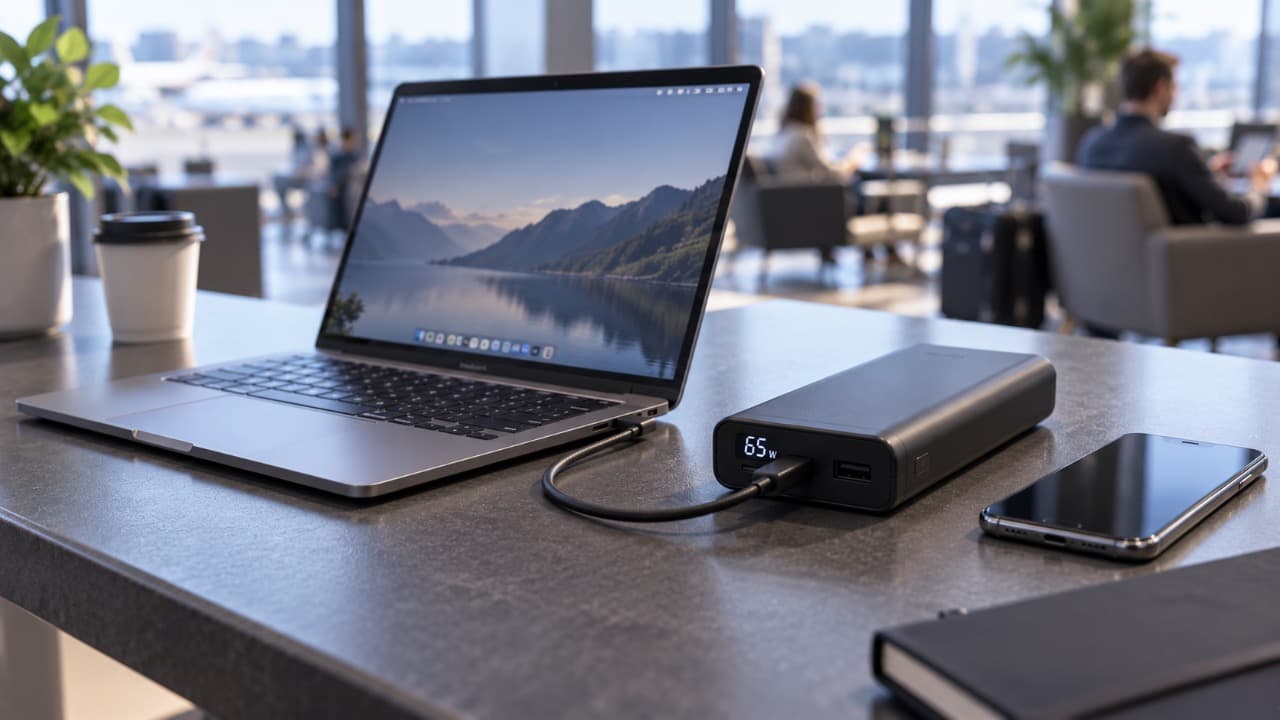 Зарядка ноутбука от пауэрбанка через USB-C.