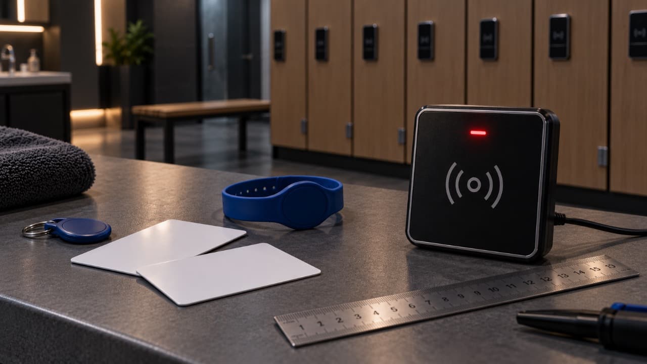 RFID-замок читает карту только с близкого расстояния.