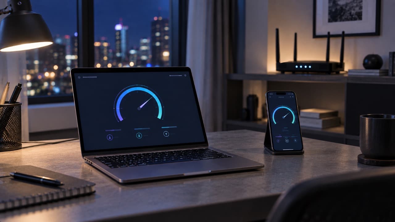 Проверка скорости Wi-Fi на ноутбуке и телефоне.