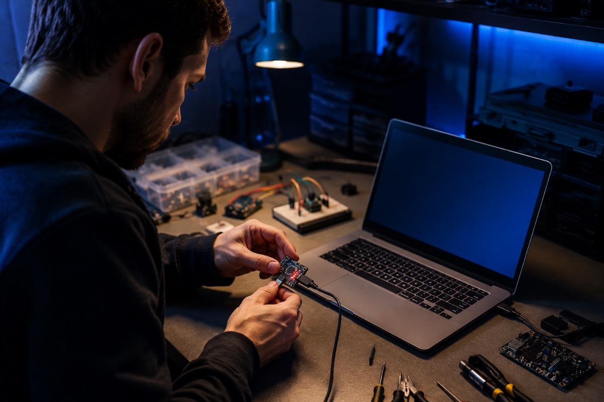 USB-UART для прошивки и отладки: TX, RX, GND, 3.3 В, 5 В