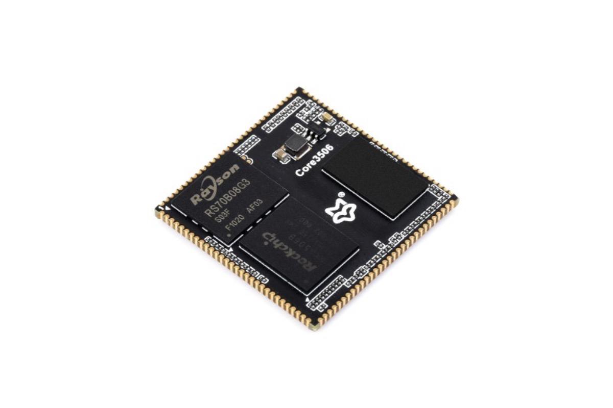 Luckfox Core3506, RK3506B, 512 МБ DDR3L, 8 ГБ eMMC