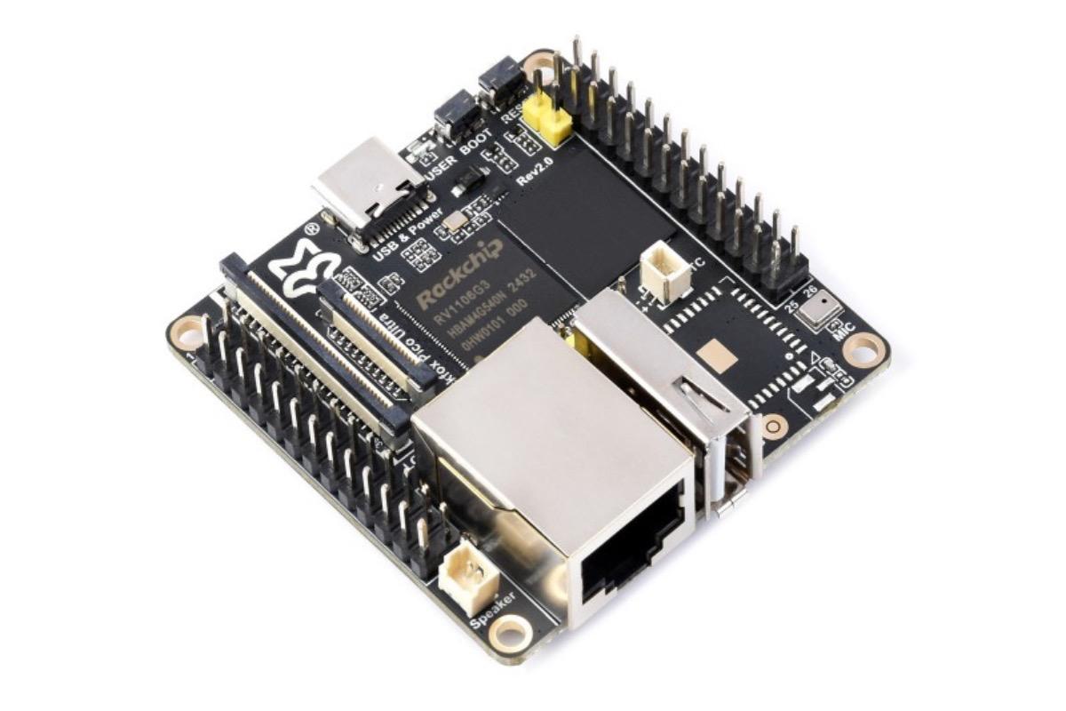 Luckfox Pico Ultra B, RV1106, 128 МБ, 8 ГБ eMMC