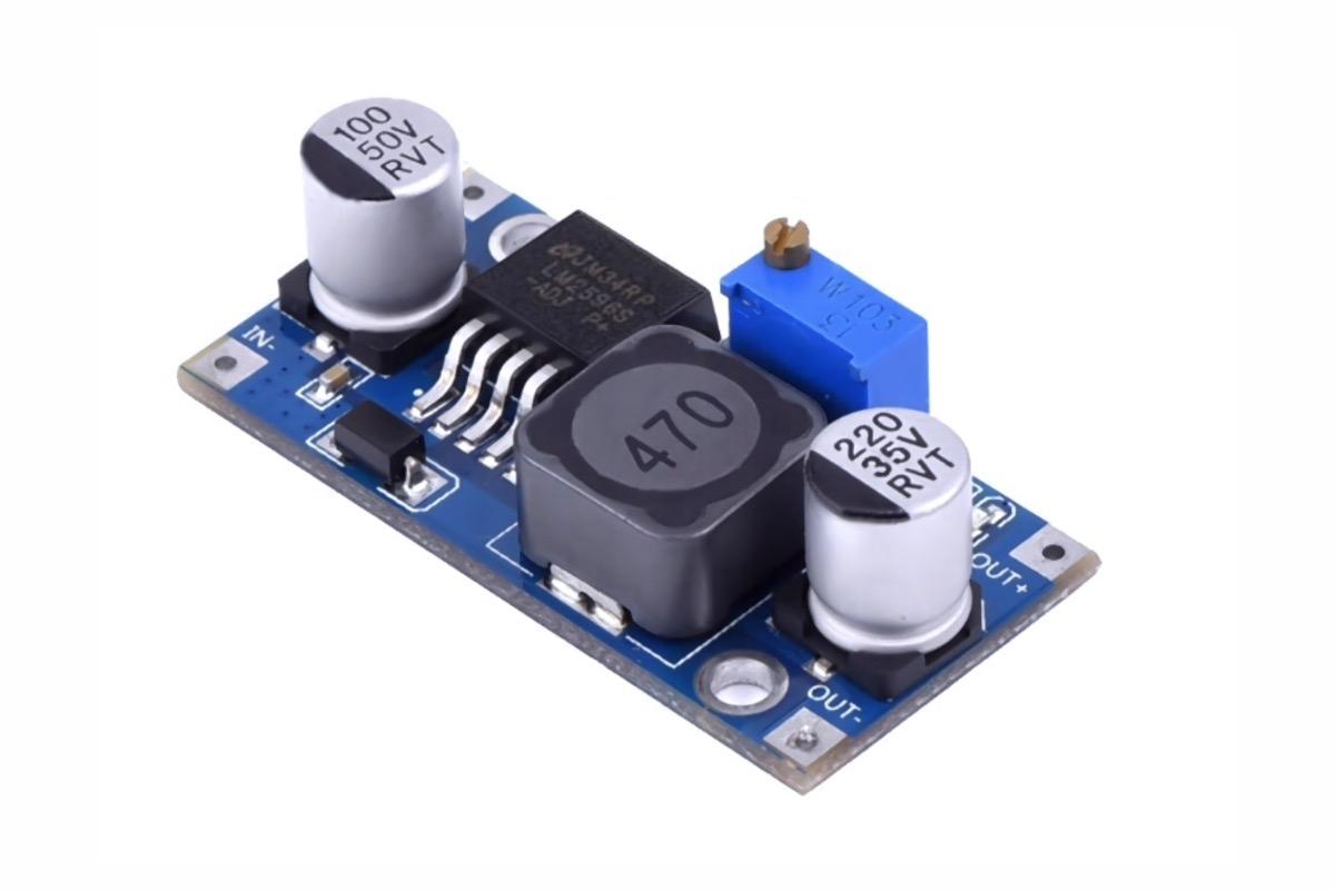 Понижающий DC-DC преобразователь LM2596S-ADJ, 3 A