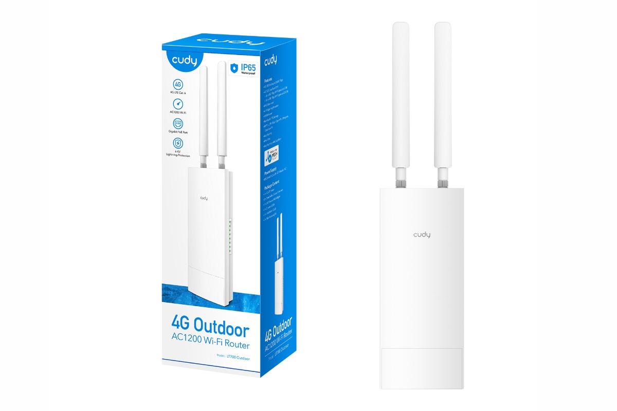 Уличная точка доступа Cudy LT700, Wi-Fi AC1200, 4G LTE Cat.6, PoE